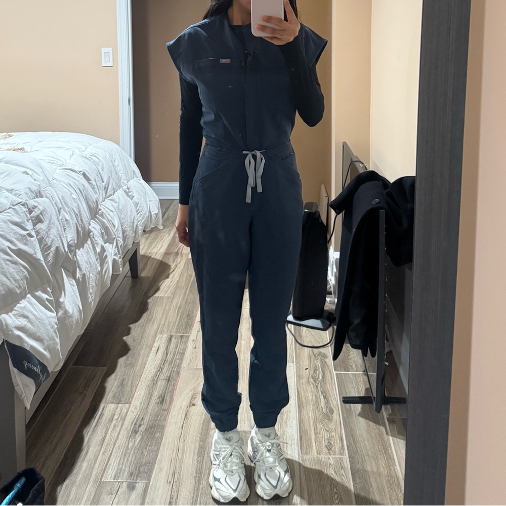 Figs dark harbor Rafaela Cargo Jumpsuit
